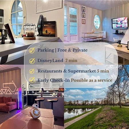 Once Upon A Time - 7Min From Disneyland - Free Private Parking - Self Checkin - Balcony - Barbecue Magny-le-Hongre Eksteriør bilde